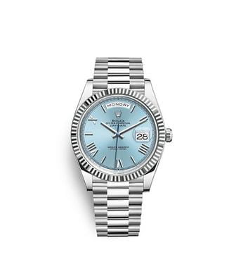 ロレックス デイデイト 40:オイスター、40 mm、プラチナ