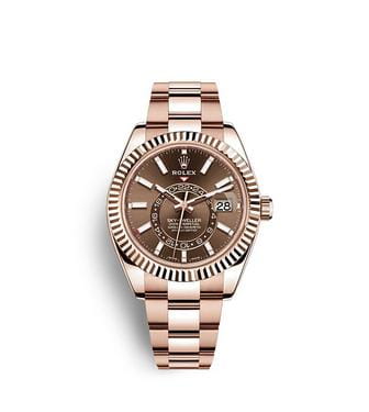 ロレックス スカイドゥエラー:オイスター、42 mm、エバーローズゴールド