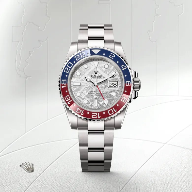 ロレックス GMTマスター Ⅱ オイスター、40 mm、ホワイトゴールド