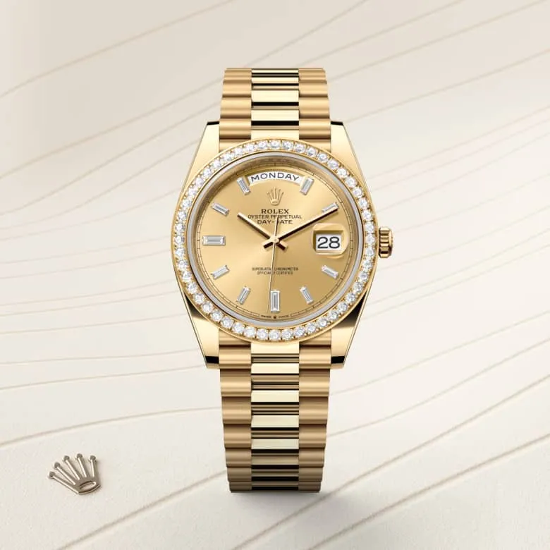 rページ Rolex Day-Date 40 watch: 18 kt yellow gold - m228348rbr-0002