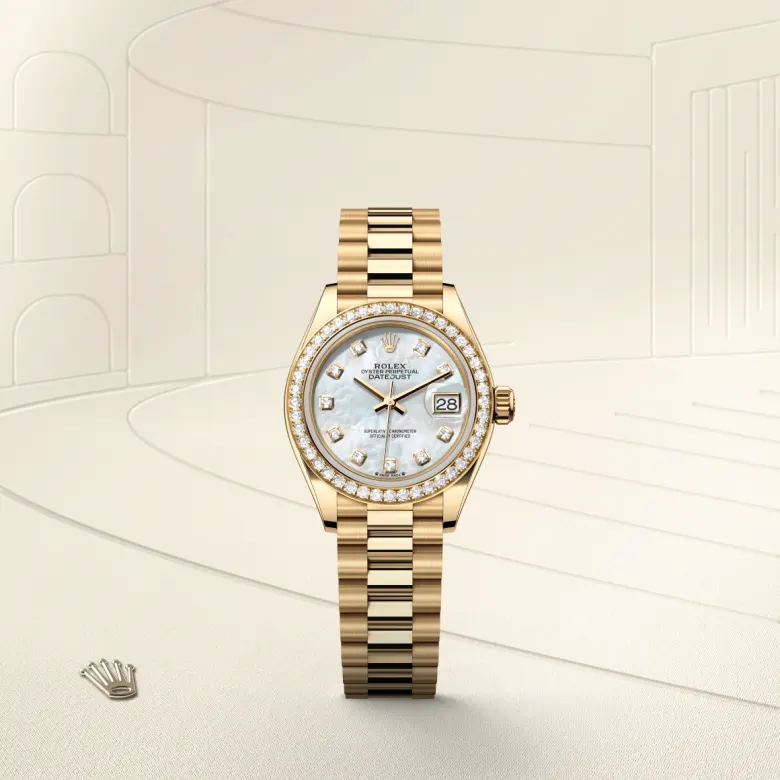 RISAページ ロレックス レディ デイトジャスト ウォッチ：18 ct イエロー