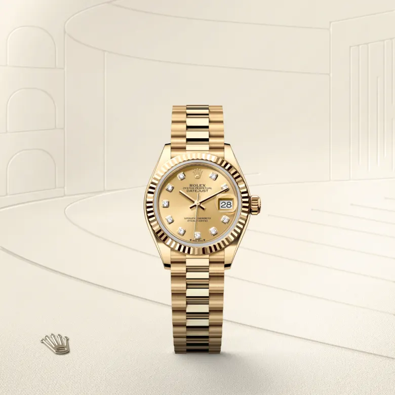 ロレックス レディ デイトジャスト 18 ct イエローゴールド