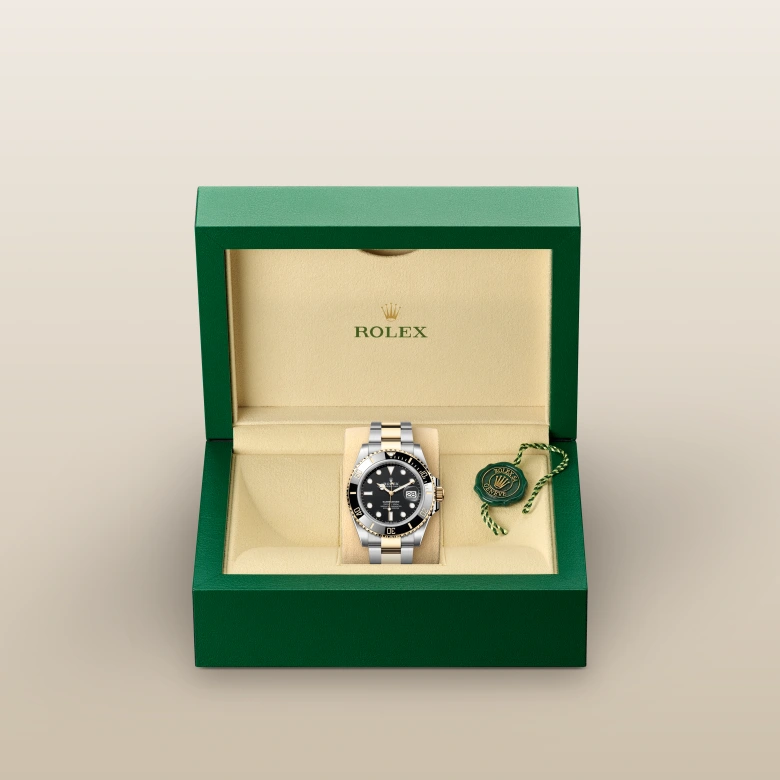 Rolex Oyster Perpetual 124300 Yellow Dial Mens Watch Box