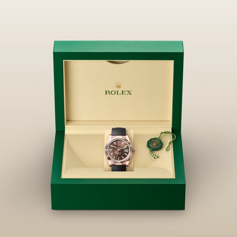 ロレックス スカイドゥエラー 18 ct エバーローズゴールド