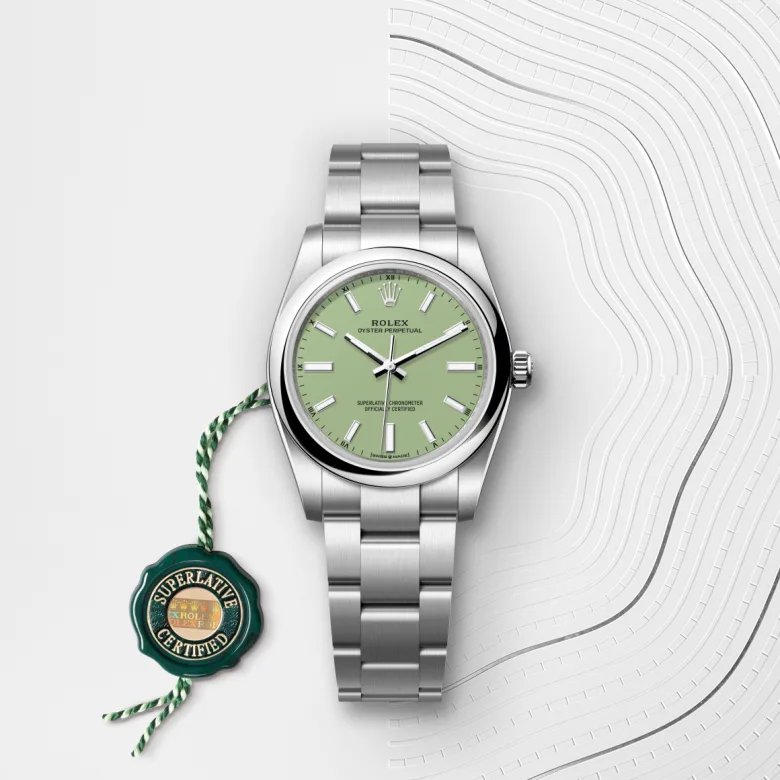ロレックス オイスター パーペチュアル 34 オイスター、34 mm、オイスタースチール