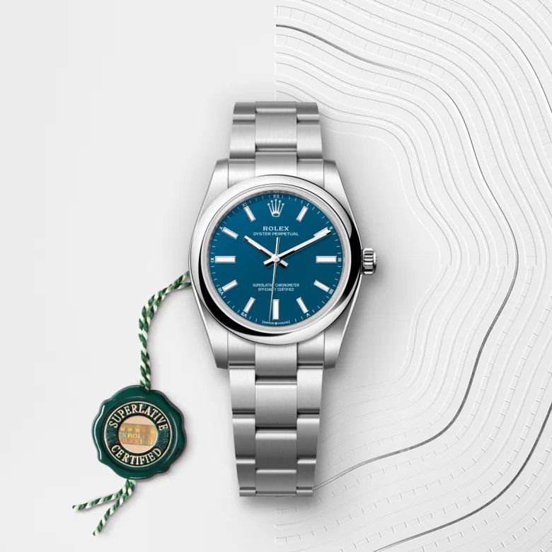 ロレックス オイスター パーペチュアル 34 オイスター、34 mm、オイスタースチール