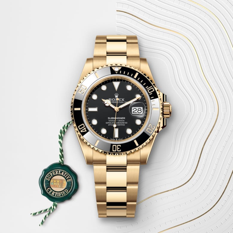 ロレックス サブマリーナー デイト オイスター、41 mm、イエローゴールド