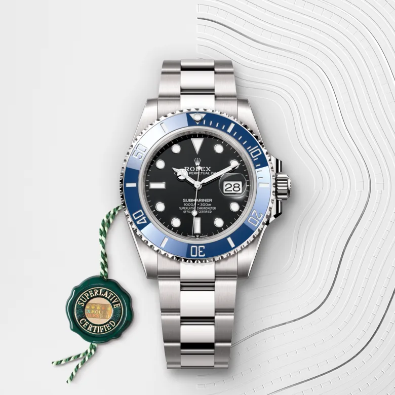 ディープブルーオーシャン Deep Blue Ocean サブマリーナ250SS Submariner250ss パールホワイト ロレックス サブマリーナー デイト 18 ct ホワイトゴールド