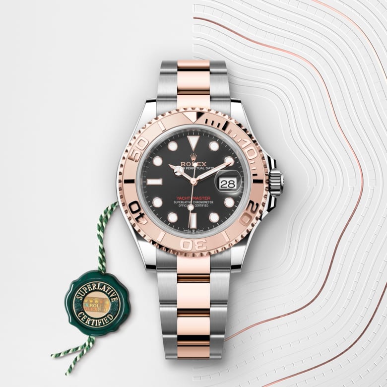 ロレックス ヨットマスター 40 オイスター、40 mm、オイスタースチール&エバーローズゴールド