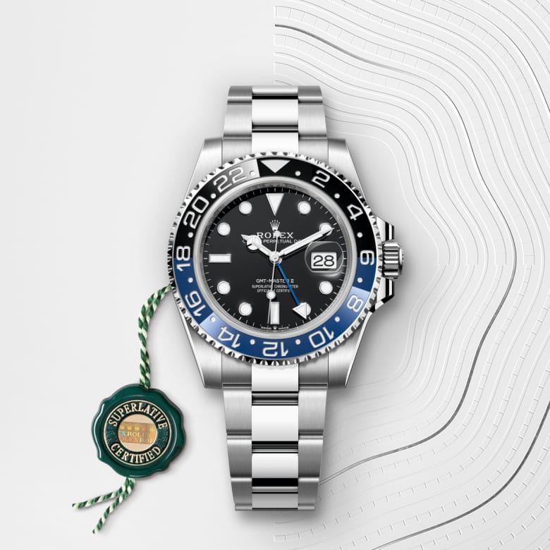 ロレックス GMTマスター Ⅱ オイスター、40 mm、オイスタースチール