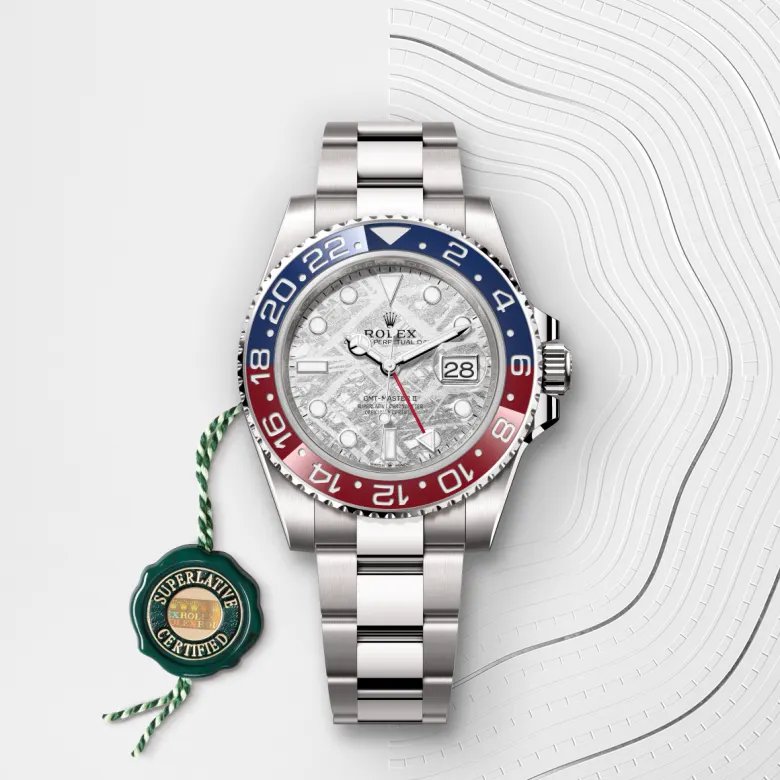 ロレックス GMTマスター Ⅱ オイスター、40 mm、ホワイトゴールド