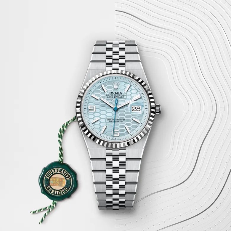ロレックス ランドドゥエラー 36 オイスター、36 mm、プラチナ