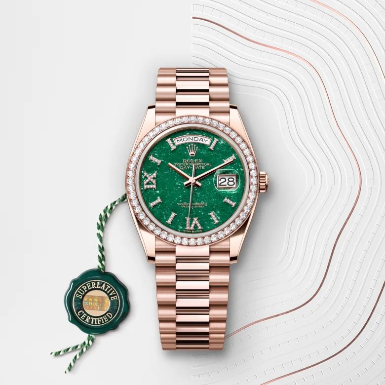 ロレックス デイデイト 40:オイスター、40 mm、エバーローズゴールド