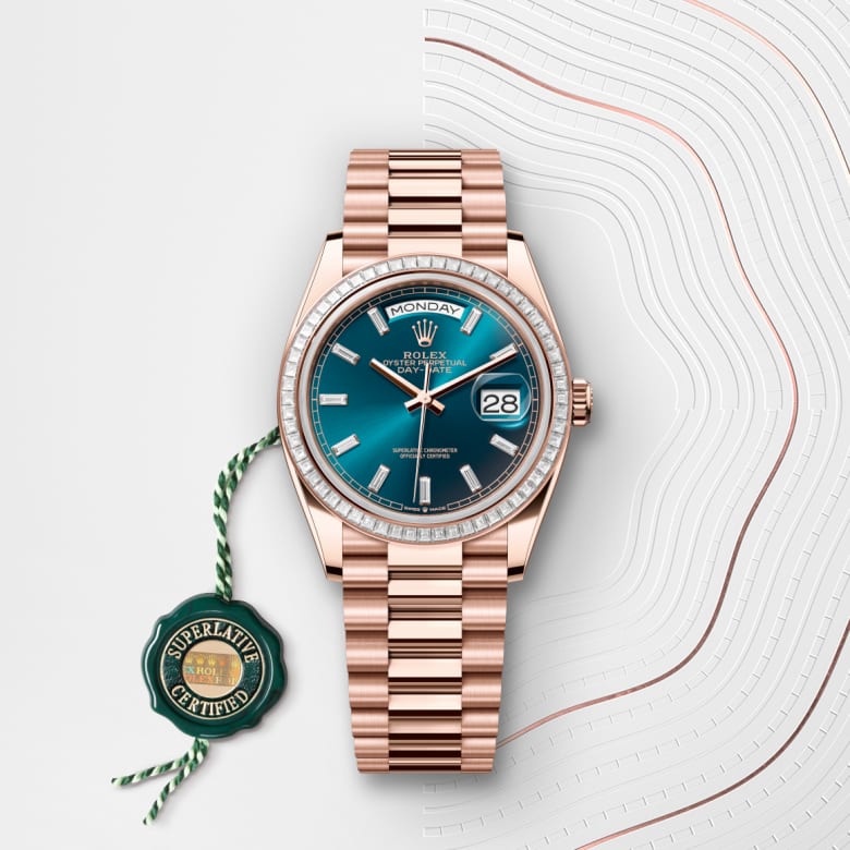 ロレックス デイデイト 40:オイスター、40 mm、エバーローズゴールド