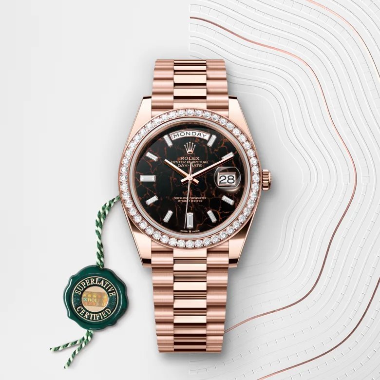 ロレックス デイデイト 40:オイスター、40 mm、エバーローズゴールド