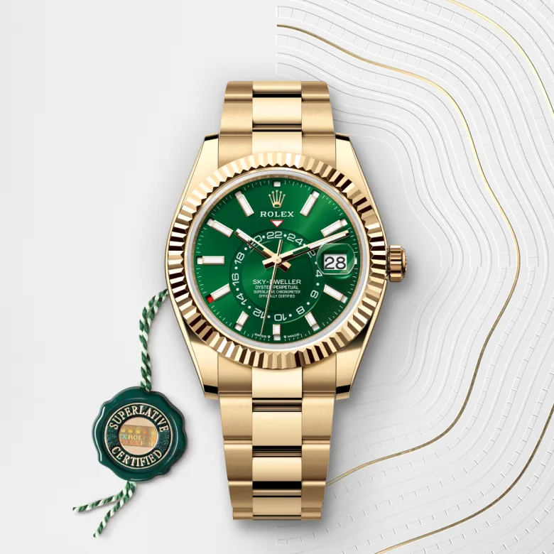 ロレックス 　ROLEX　 ダイバーズ ヘルメット ディスプレイ　真鍮製　非売品 ロレックス スカイドゥエラー 18 ct イエローゴールド、M336938-0007