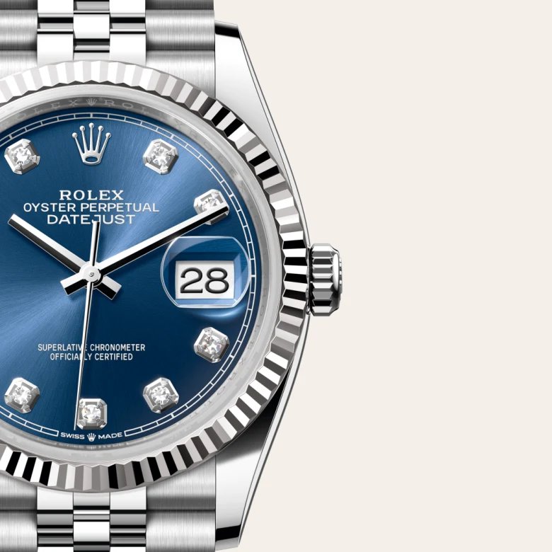 ロレックス デイトジャスト 36 オイスター、36 mm、オイスタースチール&ホワイトゴールド