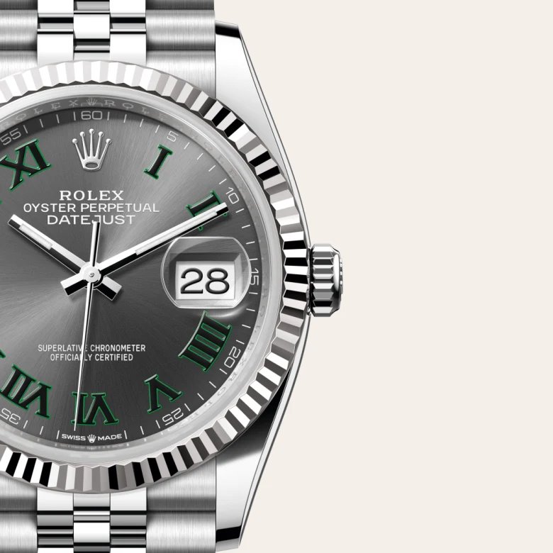 ロレックス デイトジャスト 36 オイスター、36 mm、オイスタースチール&ホワイトゴールド