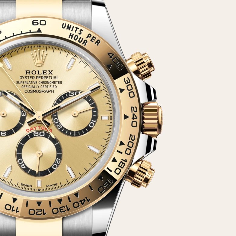 ロレックス コスモグラフ デイトナ オイスター、40 mm、オイスタースチール＆イエローゴールド