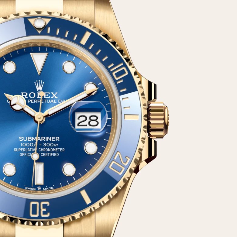 ロレックス サブマリーナー デイト 18 ct イエローゴールド