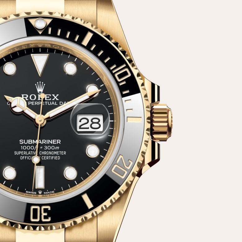 ロレックス サブマリーナー デイト オイスター、41 mm、イエローゴールド