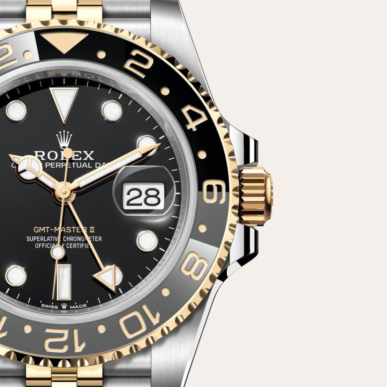 ロレックス GMTマスター Ⅱ オイスター、40 mm、オイスタースチール&イエローゴールド