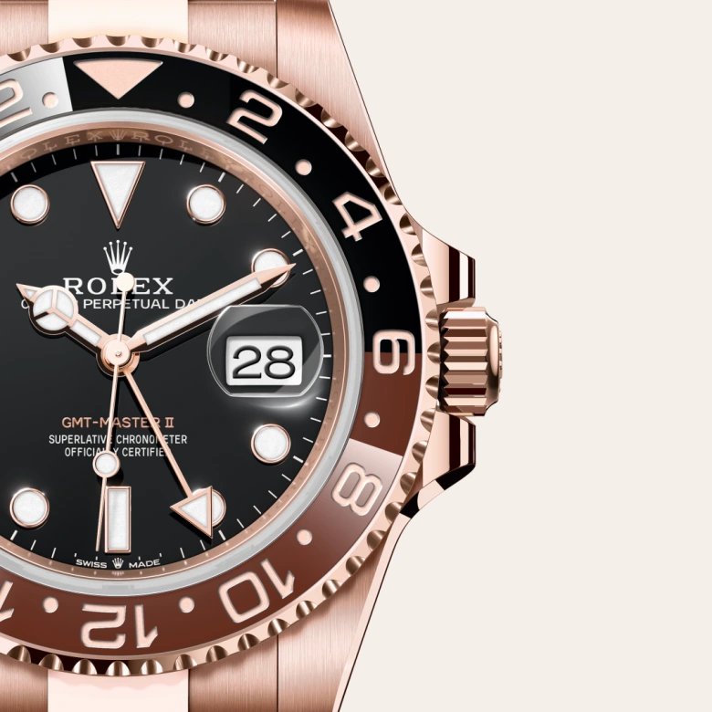 ロレックス GMTマスター Ⅱ オイスター、40 mm、エバーローズゴールド