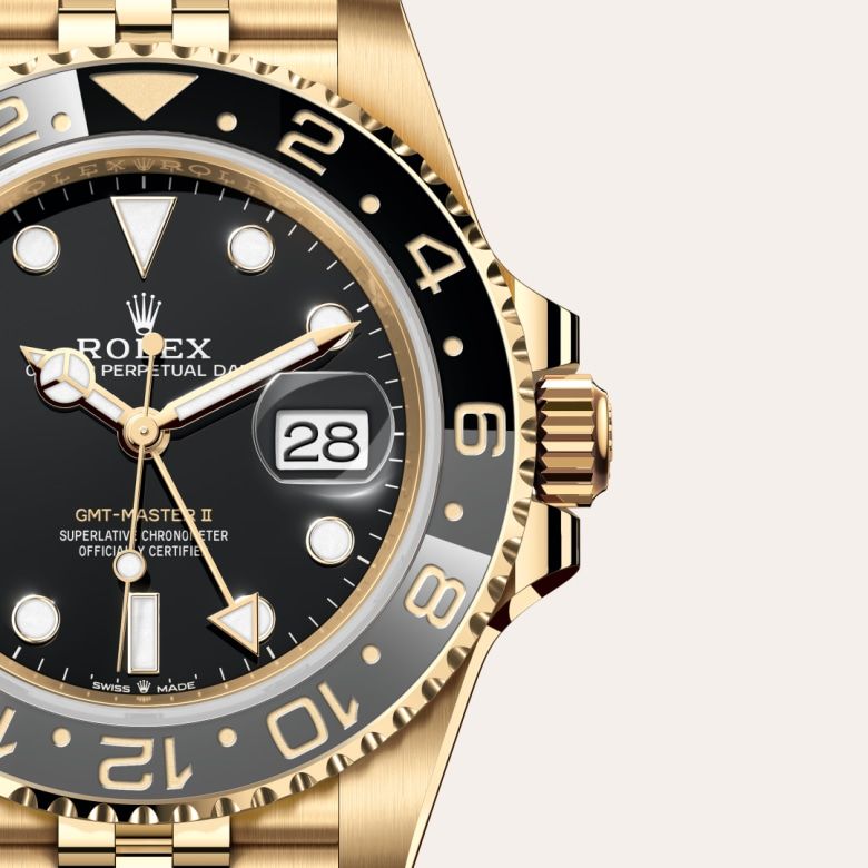 ロレックス GMTマスター Ⅱ オイスター、40 mm、イエローゴールド