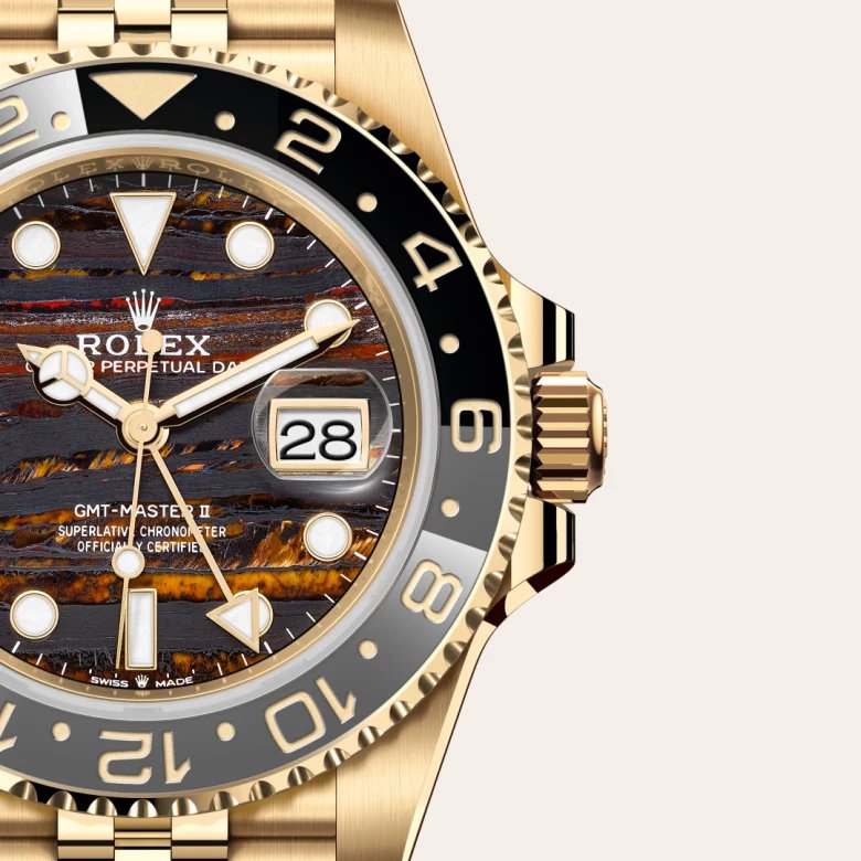 ロレックス GMTマスター Ⅱ オイスター、40 mm、イエローゴールド