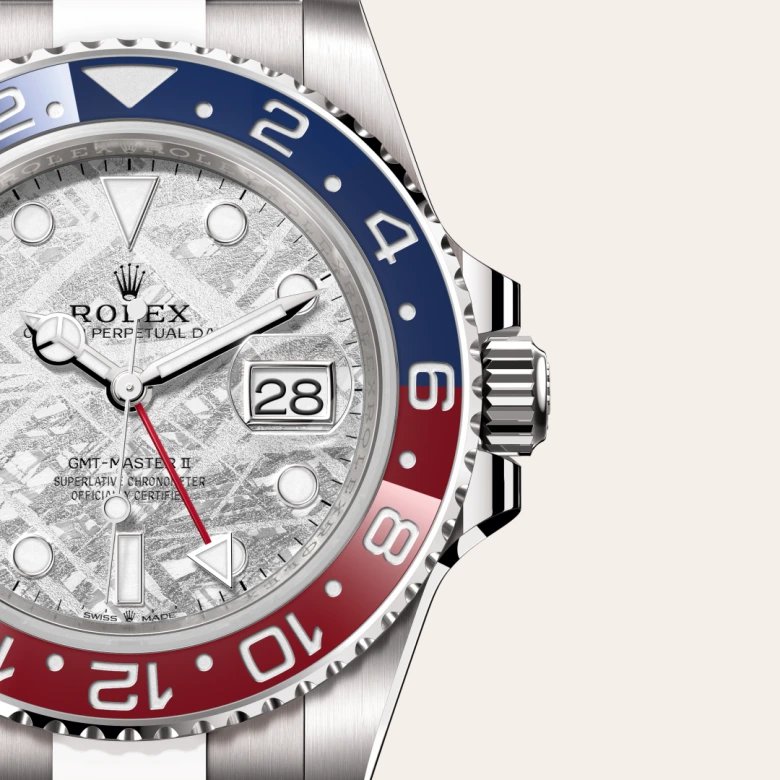 ロレックス GMTマスター Ⅱ オイスター、40 mm、ホワイトゴールド