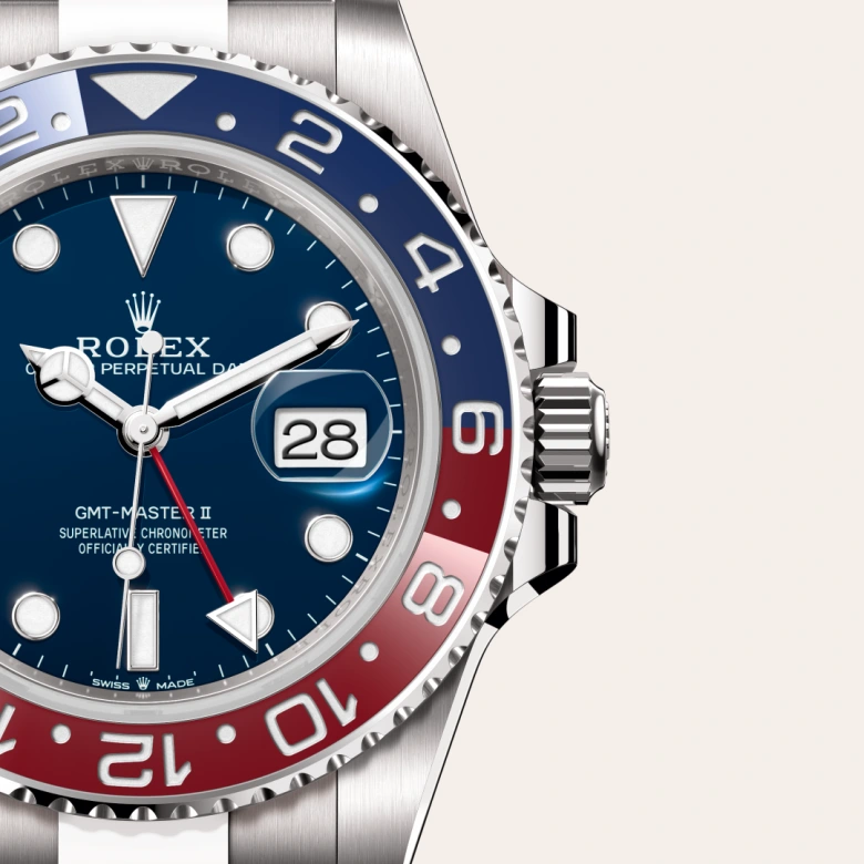 ぜったい追いついてやる！　RRR+ ロレックス GMTマスター Ⅱ 18 ct ホワイトゴールド