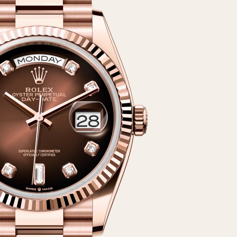 ロレックス デイデイト 36 オイスター、36 mm、エバーローズゴールド