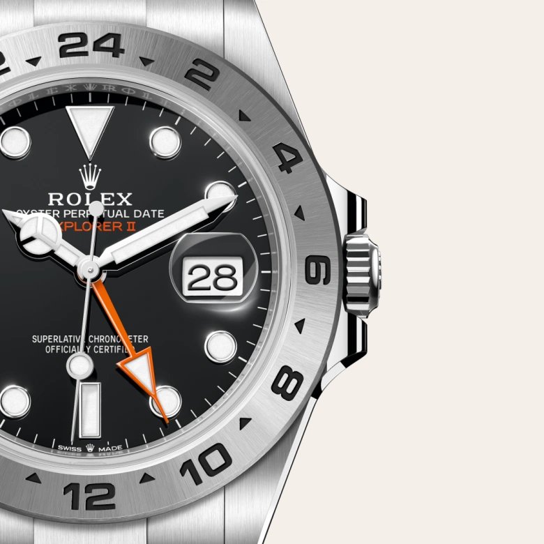 ロレックス エクスプローラー Ⅱ オイスター、42 mm、オイスタースチール