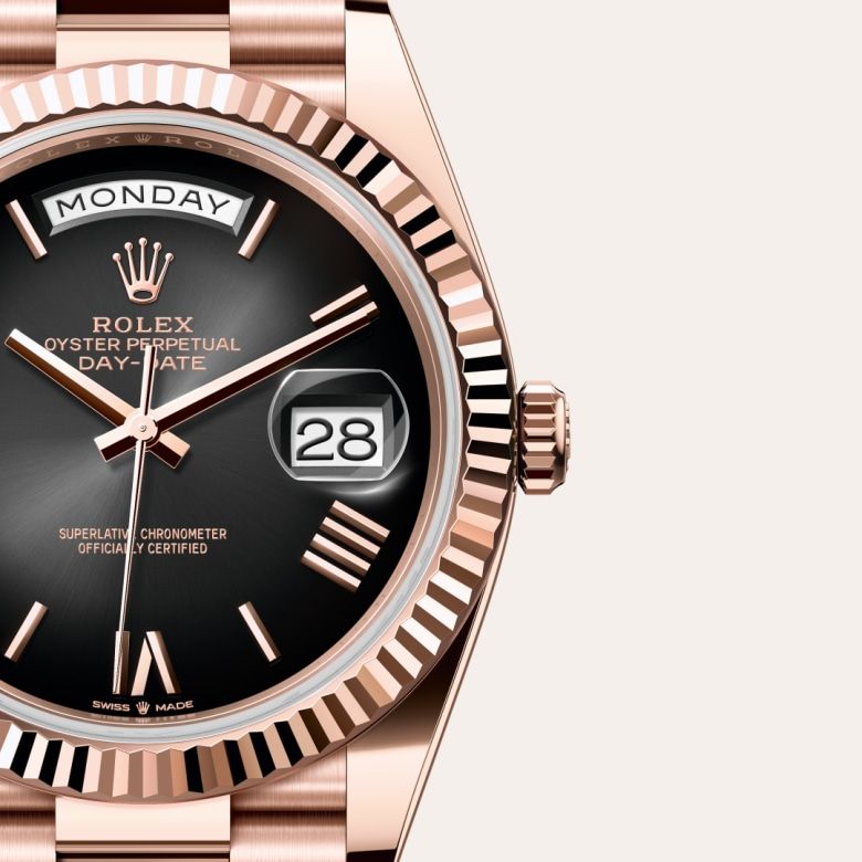 ロレックス デイデイト 40:オイスター、40 mm、エバーローズゴールド