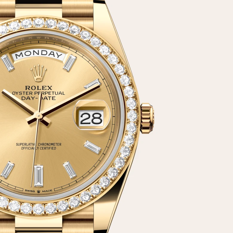 ROLEX ロレックス18248 イエローゴールド/YG 新品外しコマ2個 天白】ROLEX ロレックス デイデイト カショロン バーク 18248