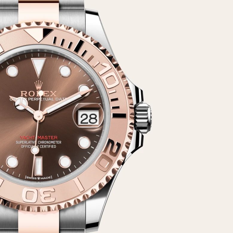ロレックス ヨットマスター 37 オイスター、37 mm、オイスタースチール&エバーローズゴールド