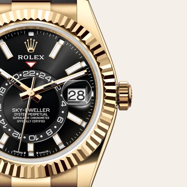 ロレックス スカイドゥエラー オイスター、42 mm、イエローゴールド