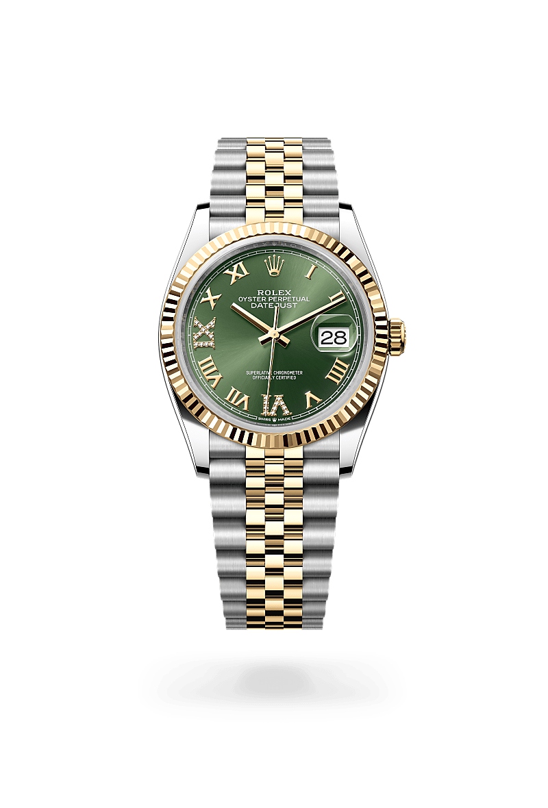 ロレックス デイトジャスト 36 オイスター、36 mm、オイスタースチール&イエローゴールド