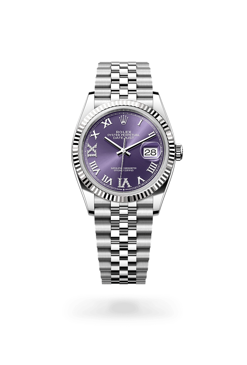 ロレックス デイトジャスト 36 オイスター、36 mm、オイスタースチール&ホワイトゴールド