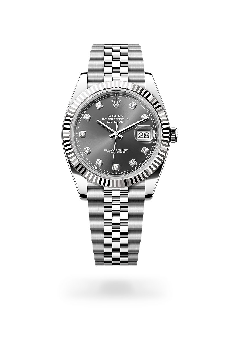 ロレックス デイトジャスト 41 オイスター、41 mm、オイスタースチール&ホワイトゴールド