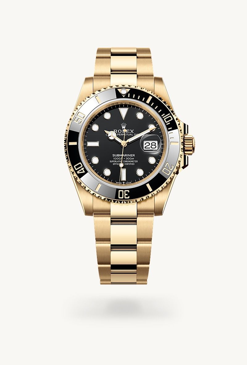 ロレックス サブマリーナー デイト オイスター、41 mm、イエローゴールド