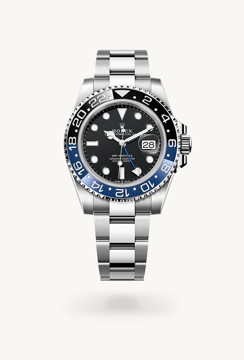 ロレックス GMTマスター Ⅱ オイスター、40 mm、オイスタースチール