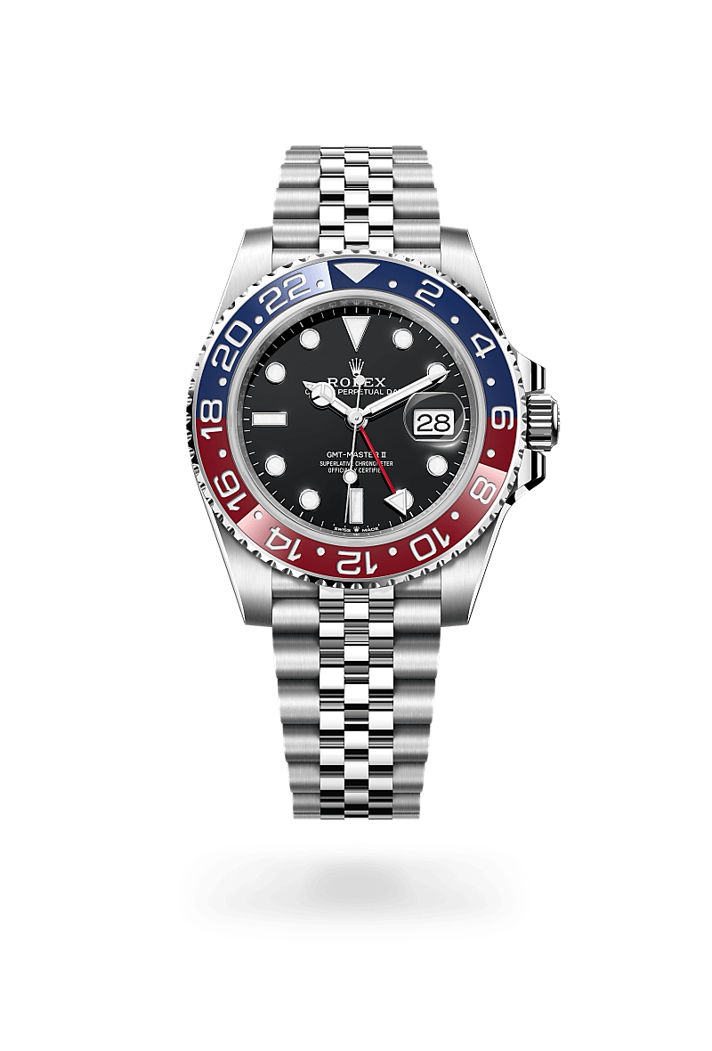ロレックス GMTマスター Ⅱ オイスター、40 mm、オイスタースチール