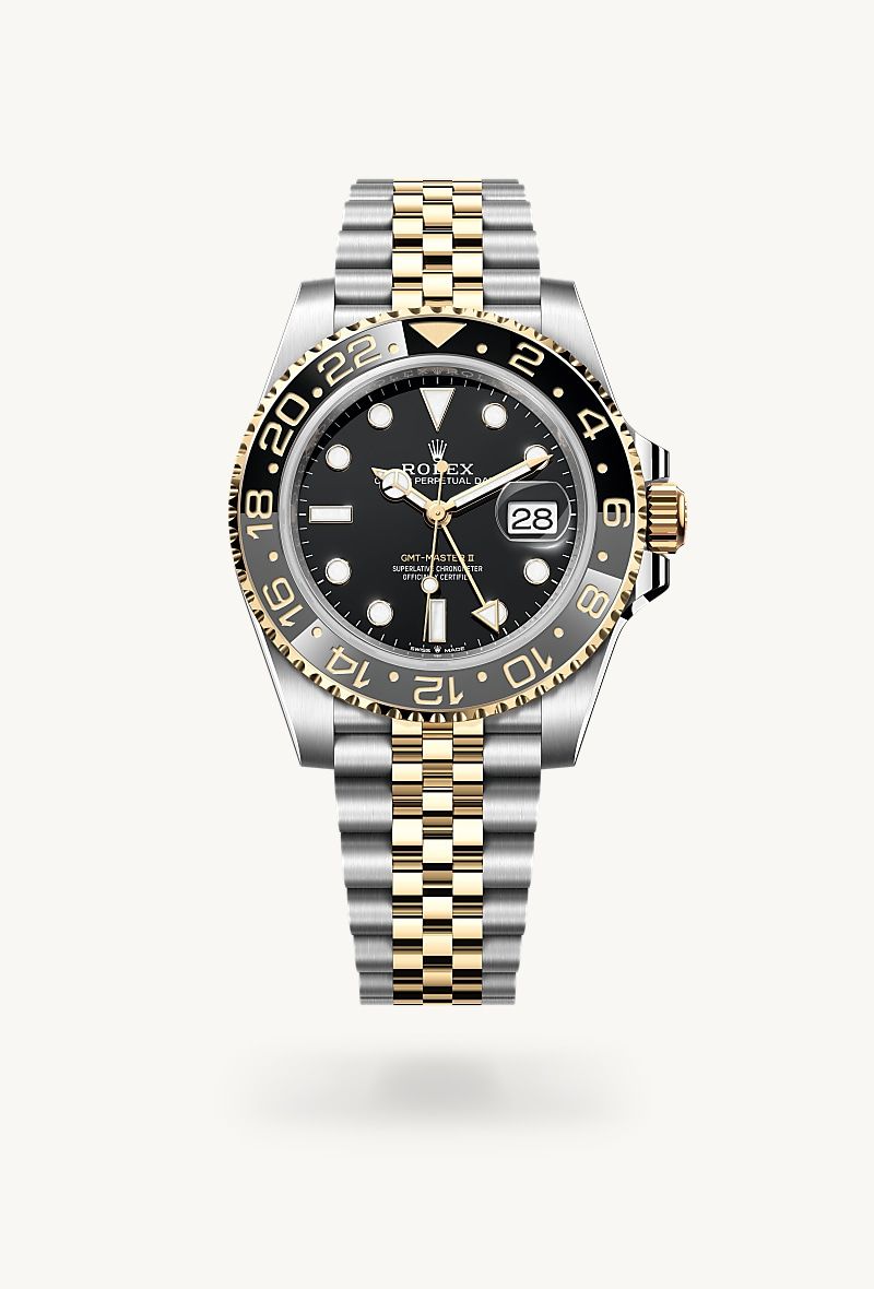 ロレックス GMTマスター Ⅱ オイスター、40 mm、オイスタースチール&イエローゴールド