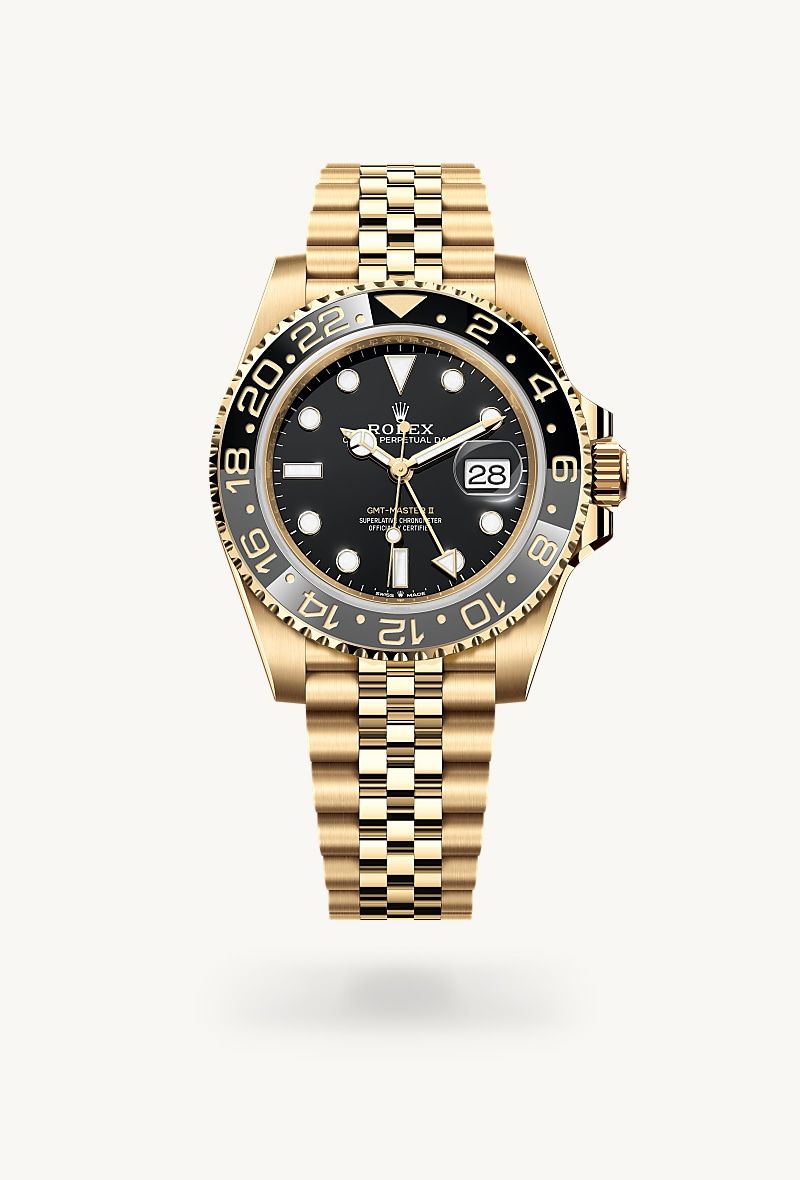 ロレックス GMTマスター Ⅱ オイスター、40 mm、イエローゴールド