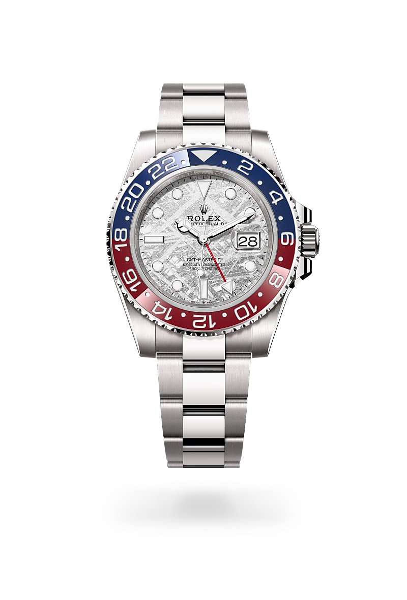 ロレックス GMTマスター Ⅱ オイスター、40 mm、ホワイトゴールド