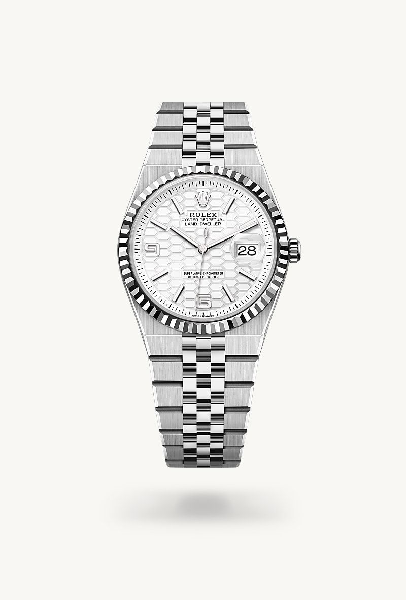 ロレックス ランドドゥエラー 36 オイスター、36 mm、オイスタースチール&ホワイトゴールド