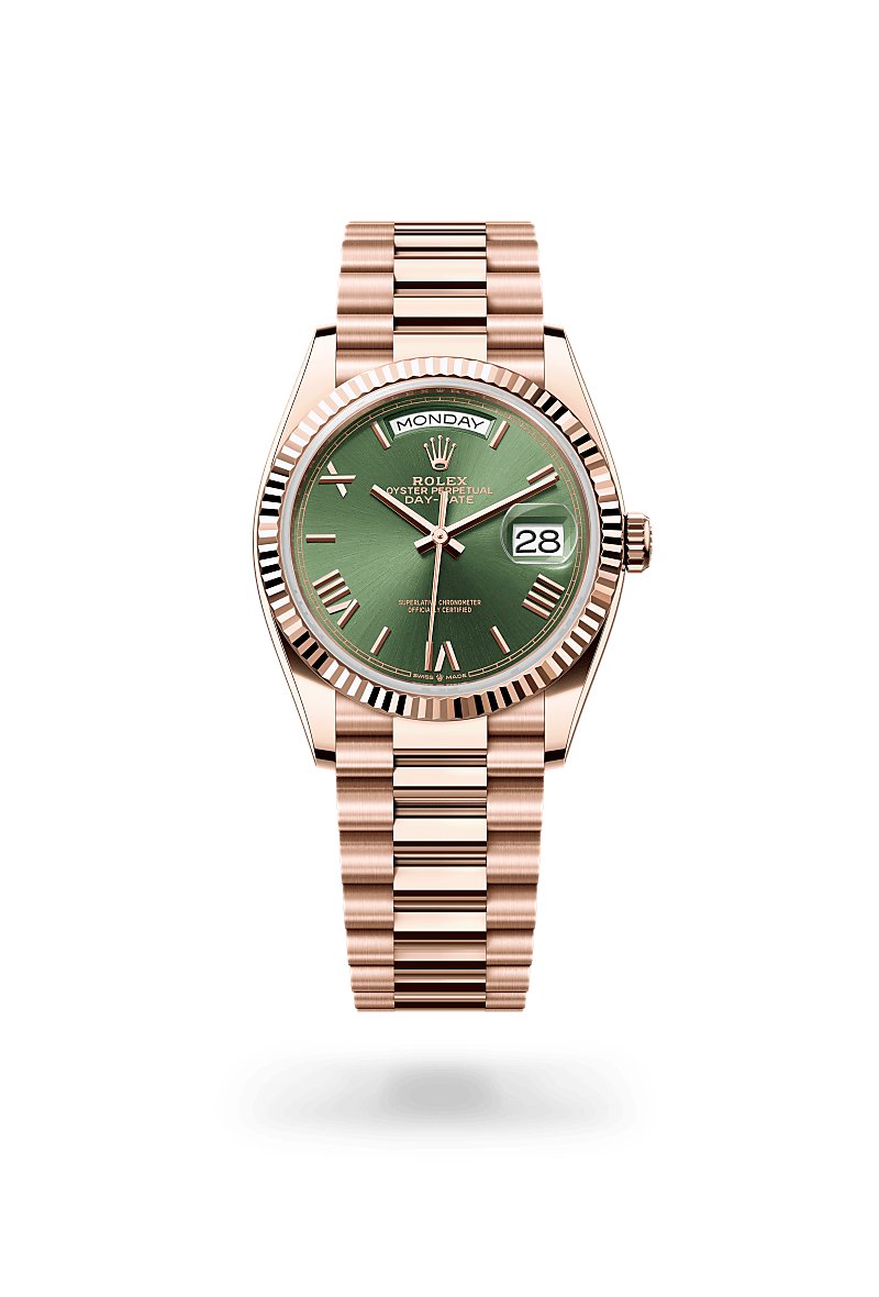 ロレックス デイデイト 36 オイスター、36 mm、エバーローズゴールド