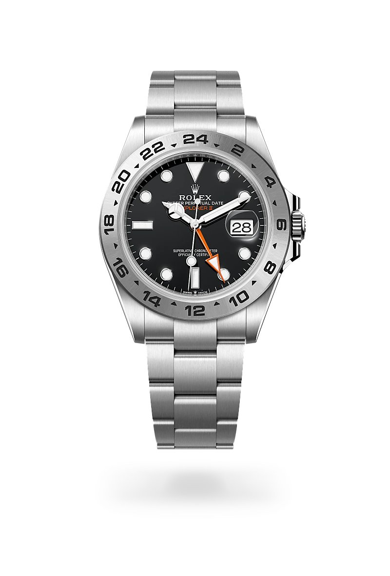 ロレックス エクスプローラー Ⅱ オイスター、42 mm、オイスタースチール