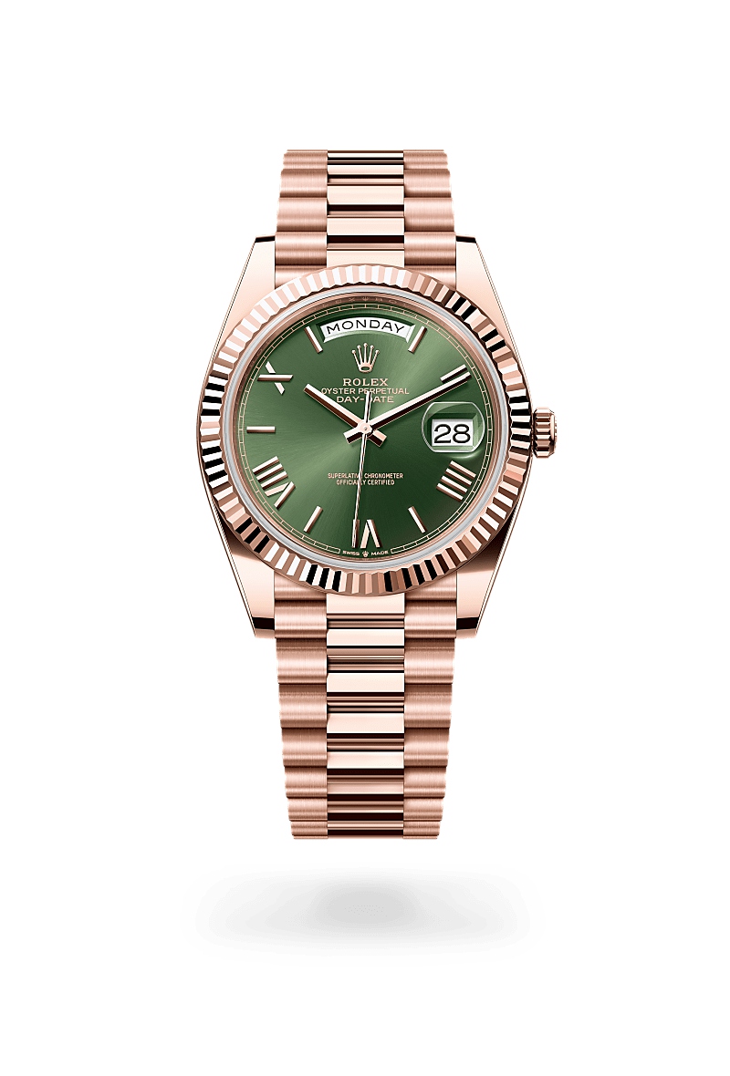 ロレックス デイデイト 40 オイスター、40 mm、エバーローズゴールド